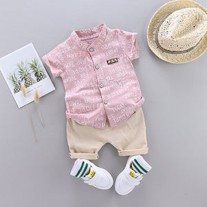 Ju Ju Jam Words Printed Shirt and Shorts Set: A Must-Have for Your Little Fashionista