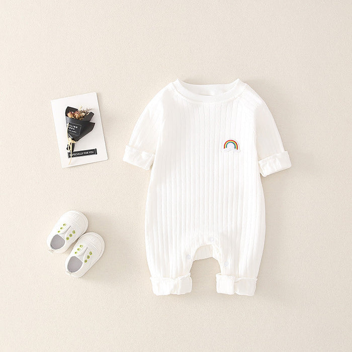 Ju Ju Jam Rainbow Classy Romper: Vibrant and Stylish Infant Apparel