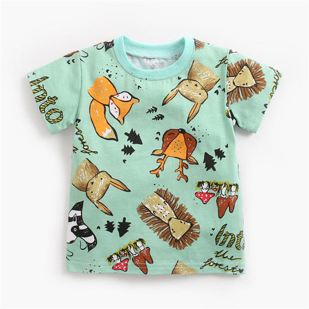 Children's Apparel: Ju Ju Jam Animals Printed T-shirt and Shorts Combo