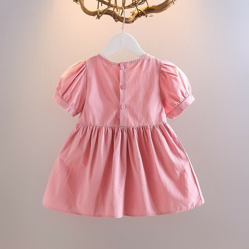 Ju Ju Jam jacket style dress with pretty puff details for girls