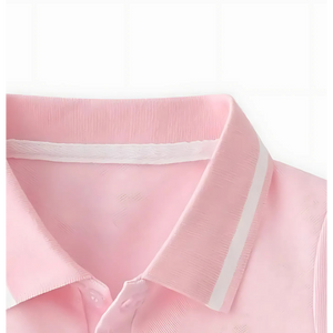 Classic Pink Collared Neck Boys T-shirt