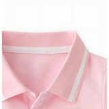 Classic Pink Collared Neck Boys T-shirt