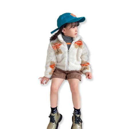 Ju Ju Jam’s Adorable Bear Fleece Jacket – warm, cuddly, and designed for little adventurers.