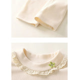 Apricot Frill Neck Girls Top