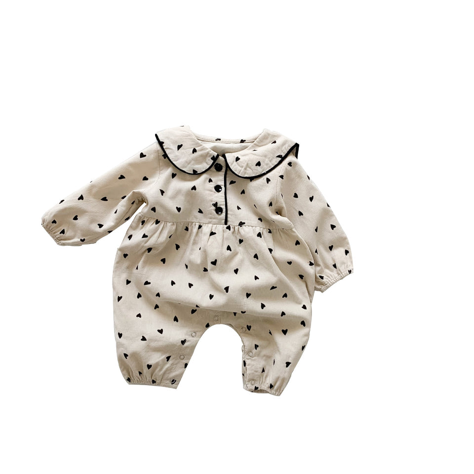 Ju Ju Jam Heart Dotted Onesie: Perfect for Your Baby's Wardrobe