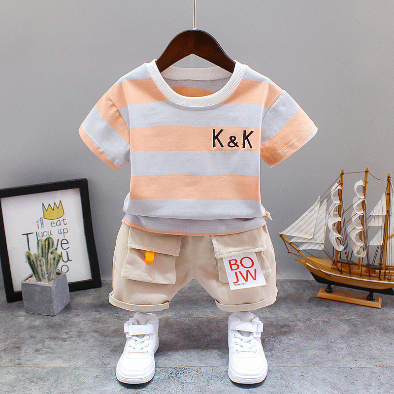 Ju Ju Jam Striped T-Shirt and Shorts Set: Stylish and Comfortable Kids' Outfit