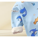 Warm and stylish Dino World Boys Fleece Set, designed with playful dinosaur patterns at Ju Ju Jam.