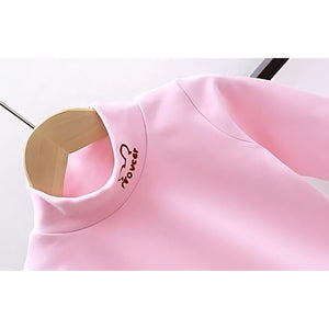 Pink Polo Neck Girls T-shirt