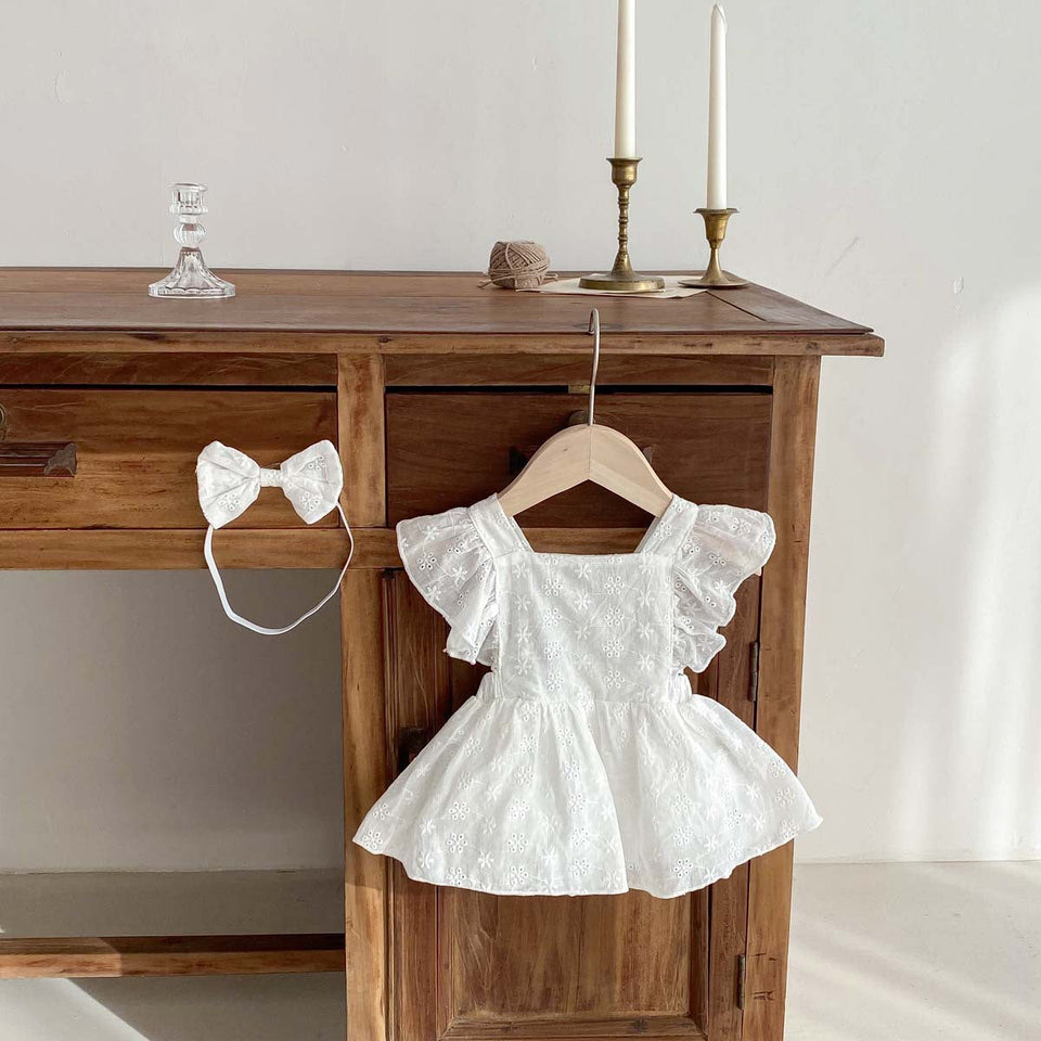 Charming Baby Romper Dress - Ju Ju Jam Snow White Collection