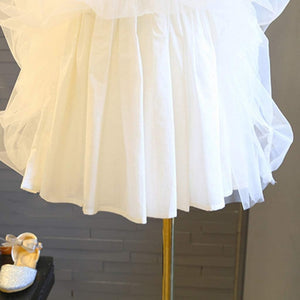 Ju Ju Jam's White Frill Princess Dress, designed with beautiful frills for a charming, princess-inspired outfit.