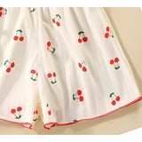 Ju Ju Jam Cherry Sweet Girls Lounge Wear Set, crafted with soft fabric and a charming cherry print for a cozy feel.