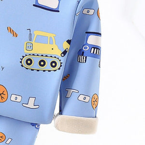 Vehicles Printed Boys Loungewear Set by Ju Ju Jam, a cozy outfit combining fun prints and premium comfort for your child.