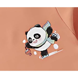 Cute baby boys' t-shirt by Ju Ju Jam with a super panda neck graphic