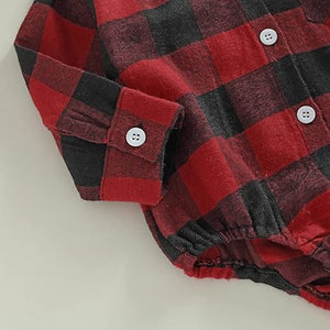 Stylish Kids Outfit: Ju Ju Jam Plaid Hooded Romper