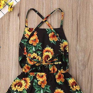 Ju Ju Jam Kids Collection: Sunflower Tail Dress - Bright and Cheery