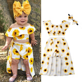 Adorable Sunflower Three Piece Set by Ju Ju Jam for little ones