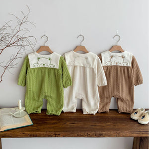 Back Neck Embroidered Onesies in Soft Fabric - Ju Ju Jam