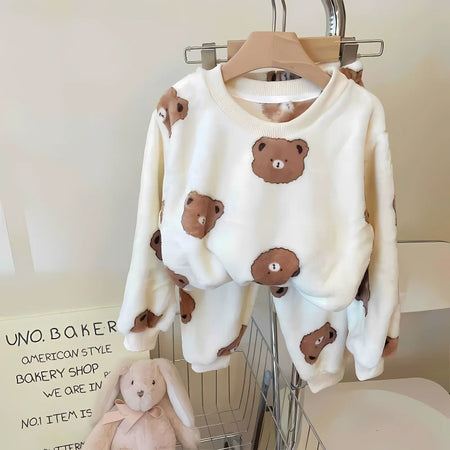 Ju Ju Jam’s Teddy Bear Boys and Girls Plush Set, designed with a charming bear motif for cozy days.