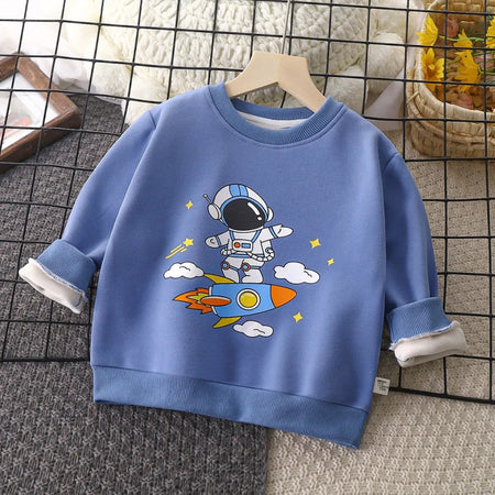 Little Astronaut Star boys' and girls' T-shirt with a fun space-themed design - Ju Ju Jam