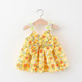 Adorable Kids' Yellow Flowers Sleeves Dress by Ju Ju Jam