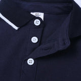 Classic Blue Polo Baby Boy Romper