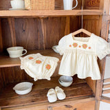 Kids' Fashion: Ju Ju Jam Apricot Dress with Shorts