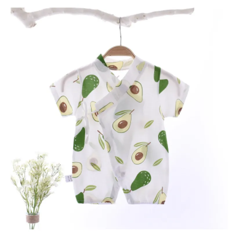 Avocado romper for babies, perfect for boys and girls from Ju Ju Jam