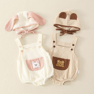 Ju Ju Jam Baby Bear Romper and Hat - Fun and comfortable romper for babies, featuring a playful bear design and matching hat.