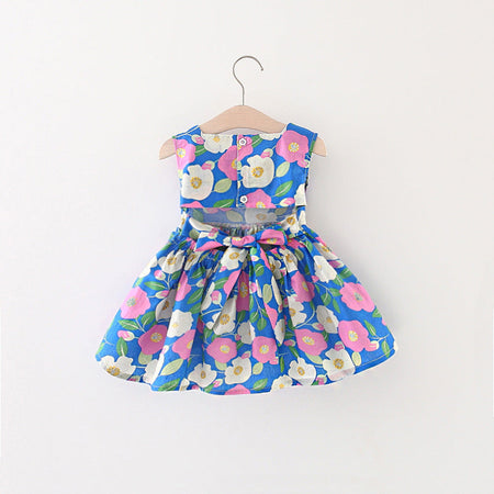 Back pattern floral baby girls dress by Ju Ju Jam