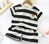 Bear Striped Cool Boys Co-ord Set perfect for casual wear