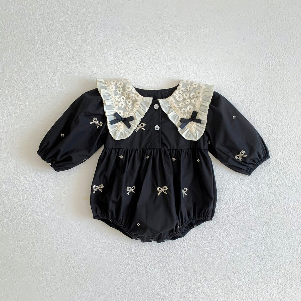 Adorable Black Matching Romper and Dress by Ju Ju Jam