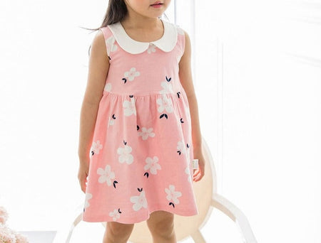 Delicate Lemon Girls Dress - Fresh and charming lemon print dress for baby girls, perfect for adding a touch of sweetness to any occasion, available at Ju Ju Jam.