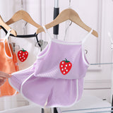 Comfy strawberry-themed girls lounge wear set by Ju Ju Jam