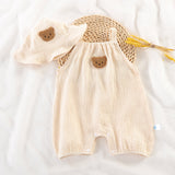 Ju Ju Jam Newborn Girls Jumpsuit - Made from cotton gauze for a soft and airy feel.