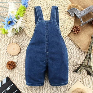 Ju Ju Jam Denim Jumpsuit with 3D Dog for Boys and Girls - Playful and stylish outfit with a cute 3D dog detail.