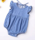 Ju Ju Jam Boys and Girls Denim Romper - Cute and comfortable matching romper set in denim.