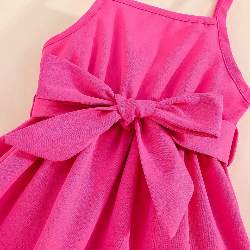 Vibrant Girls Dress with Coat Set
