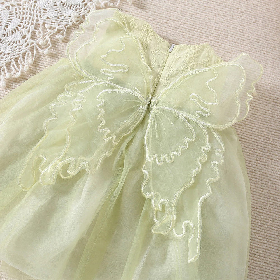 Little Angel Wings Girls Dress