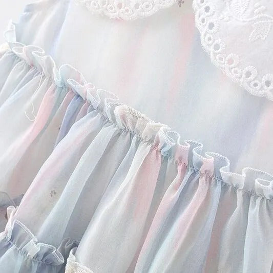 Twirl Frill Flowers Girls Dress