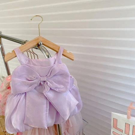Festive Lavender Princess Girls Dress