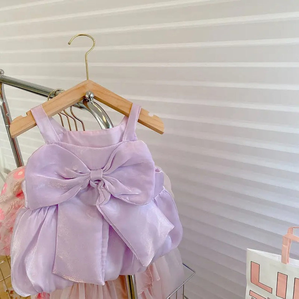 Festive Lavender Princess Girls Dress