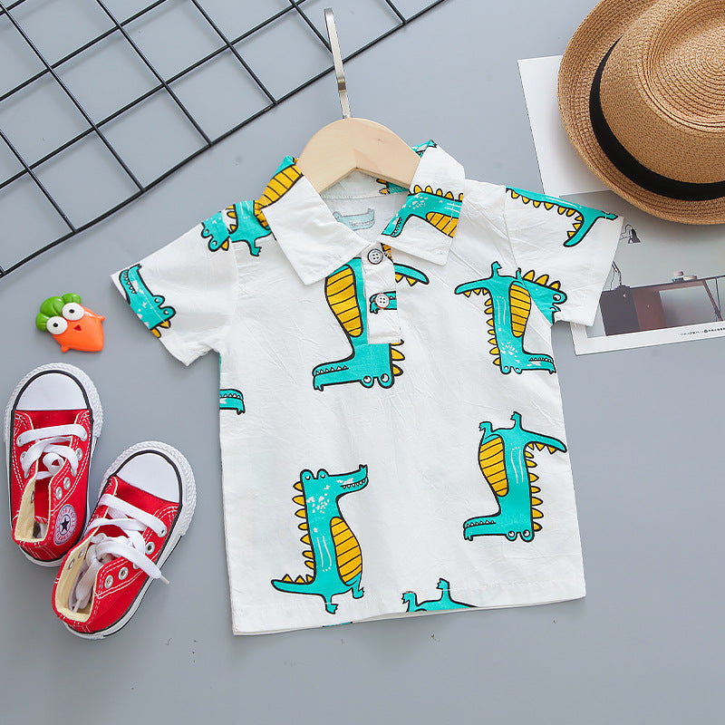 Adventurous Yellow Dino Shirt and Bottom Set by Ju Ju Jam - Let your child's imagination roam