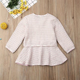 Adorable Fall Plaid Dress in Pretty Pink with Matching Jacket by Ju Ju Jam