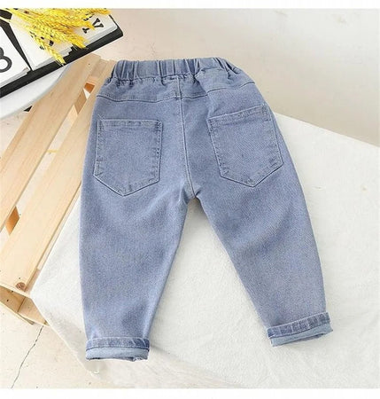 Sweet Strawberry Baby Girls Denim Jeans