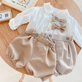 Ju Ju Jam Handsome Baby Boys Shirt and Pant Set - Stylish and elegant outfit featuring a classic shirt and matching pants.
