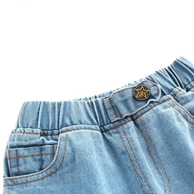 Blue Boys Solid Denim Jeans