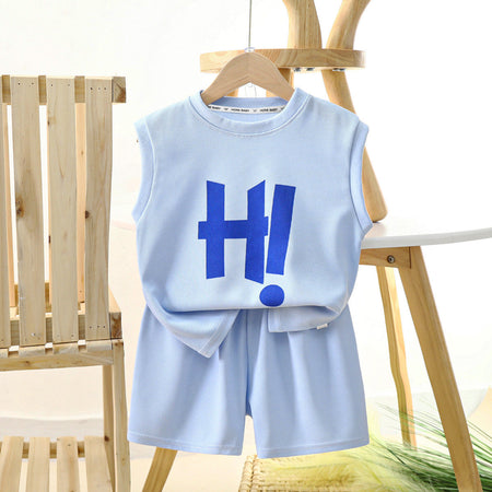 Hi Boys T-shirt and Shorts Set by Ju Ju Jam