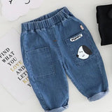 Cute Puppy Girls and Boys Sweatshirt and Denim Set