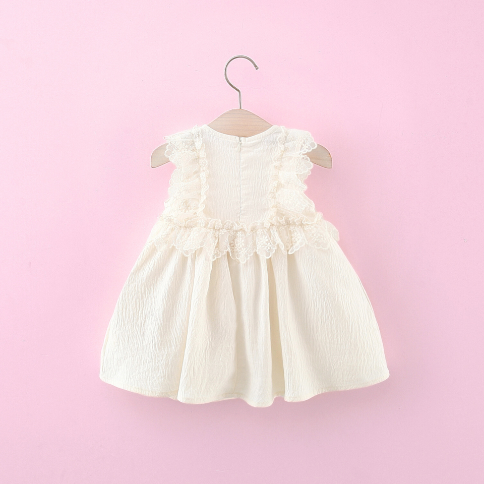Lace Girls Calm Dress With Sling Bag