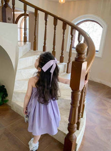 Baby girls' Lavender Simplicity Dress - Timeless and understated design, ideal for everyday wear, at Ju Ju Jam.